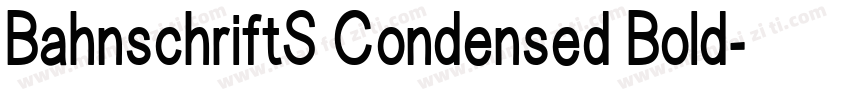 BahnschriftS Condensed Bold字体转换
